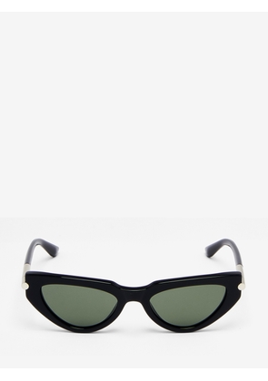 ALEXANDER MCQUEEN - T-bar Icon Cat-Eye Sunglasses - Item 841644J07491055