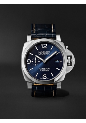 Panerai - Luminor Marina Automatic 44mm Stainless Steel and Alligator Watch, Ref. No. PAM01313 - Men - Blue