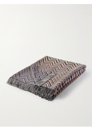 Missoni Home - Antwan Fringed Wool-Blend Throw - Men - Brown