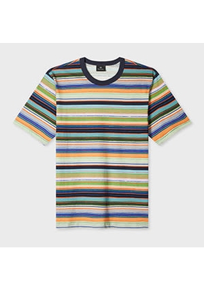 PS Paul Smith Multicolour Stripe Cotton T-Shirt