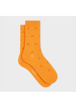 Paul Smith Women's Orange 'Duck' Socks