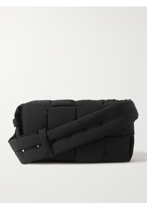 Bottega Veneta - Intrecciato Padded Shell Messenger Bag - Men - Black