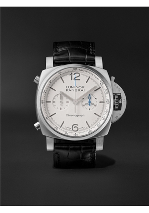 Panerai - Luminor Chrono Automatic Flyback Chronograph 44mm Stainless Steel and Alligator Watch, Ref. No. PAM1218 - Men - Black