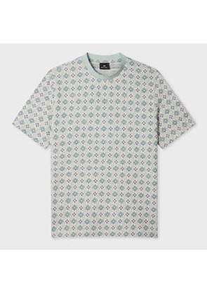 PS Paul Smith 'Geo Tile' Cotton-Blend T-Shirt Multicolour