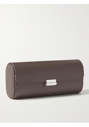 Scatola del Tempo - Full-Grain Leather Watch Roll - Men - Brown
