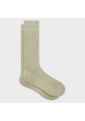 Paul Smith Pale Green Polka Dot Socks