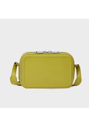 Paul Smith Olive Green Leather Flight Bag
