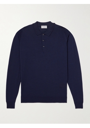 John Smedley - Belper Slim-Fit Merino Wool Polo Shirt - Men - Blue - S