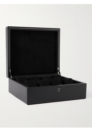WOLF - British Racing Pebble-Grain Vegan Leather Eight-Piece Watch Box - Men - Black