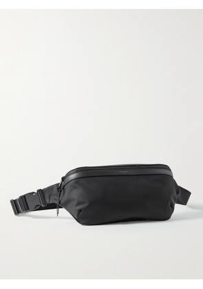 SAINT LAURENT - Leather-Trimmed Nylon Belt Bag - Men - Black