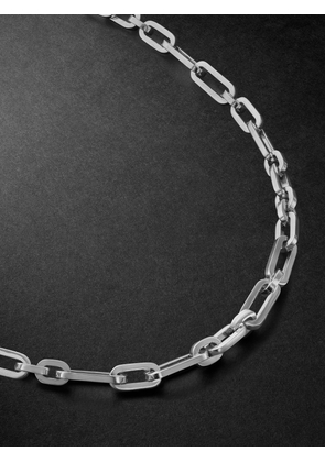 MAOR - Trio Link Sterling Silver Necklace - Men - Silver