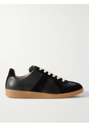 Maison Margiela - Replica Leather and Suede Sneakers - Men - Black - EU 39