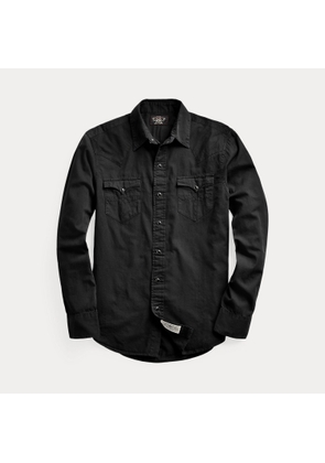 Slim Fit Twill Western Shirt
