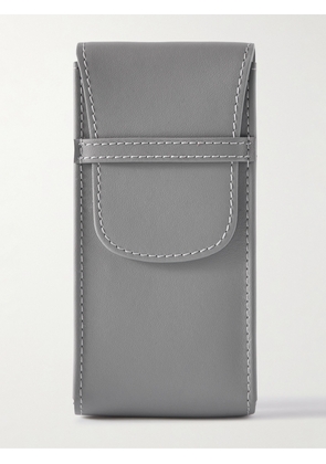 Rapport London - Hyde Park Leather Watch Pouch - Men - Gray