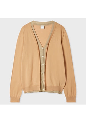 Paul Smith Women's Beige Double Knit Cardigan Yellow