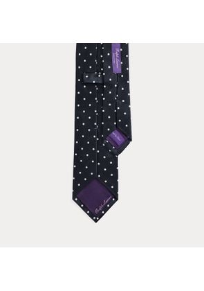 Polka-Dot Silk Satin Tie
