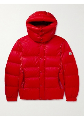Moncler - Verdon Quilted Coated Nylon-Ripstop Down Hooded Jacket - Men - Red - 1