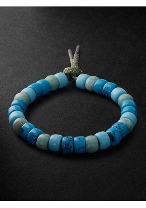 Carolina Bucci - Mykonos Forte Beads Blackened Gold Multi-Stone Bracelet - Men - Blue