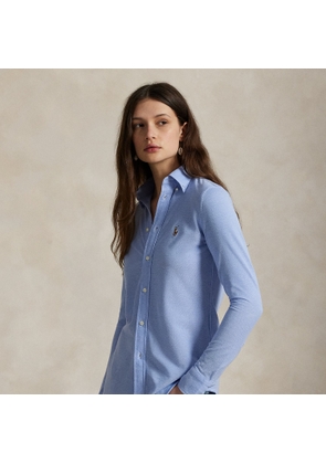 Slim Fit Knit Cotton Oxford Shirt