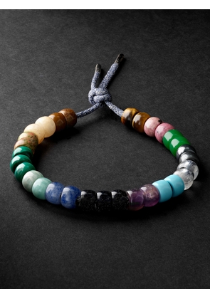 Carolina Bucci - Forte Beads Blackened Gold Multi-Stone Bracelet - Men - Green