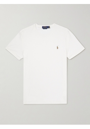Polo Ralph Lauren - Logo-Embroidered Cotton-Jersey T-Shirt - Men - White - XS