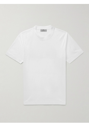 Canali - Slim-Fit Mercerised Cotton-Jersey T-Shirt - Men - White - IT 46