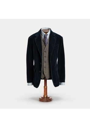 Unconstructed Indigo Corduroy Sport Coat
