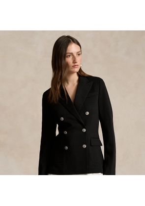 Double-Breasted Knit Blazer