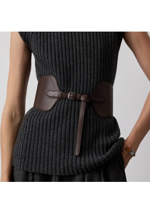 Calfskin Wide Corset Belt