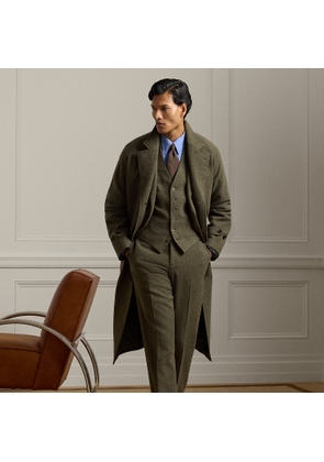 Hand-Tailored Tick-Weave Topcoat