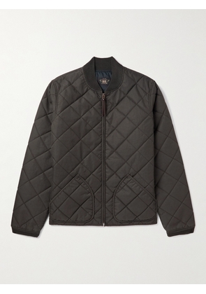 RRL - Benton Quilted Recycled-Shell Bomber Jacket - Men - Black - S