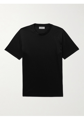 Canali - Cotton-Jersey T-Shirt - Men - Black - IT 46