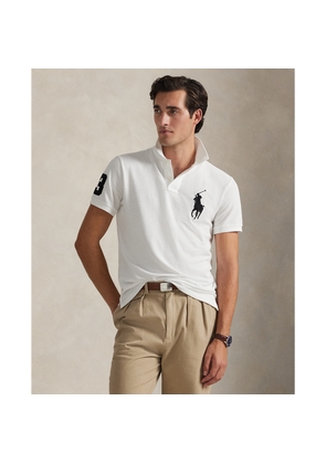 Custom Slim Fit Big Pony Mesh Polo Shirt