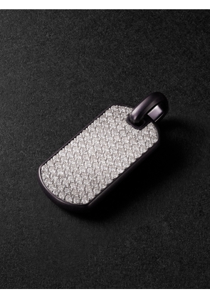 David Yurman - Chevron Titanium and Sterling Silver Diamond Pendant - Men - Black