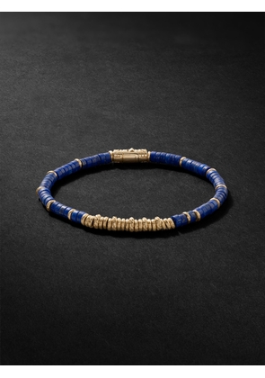 John Hardy - Gold Lapis Lazuli Heishi Beaded Bracelet - Men - Blue - M