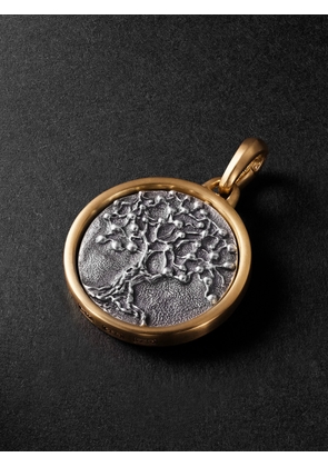 David Yurman - Life and Death 18-Karat Gold and Sterling Silver Pendant - Men - Gold