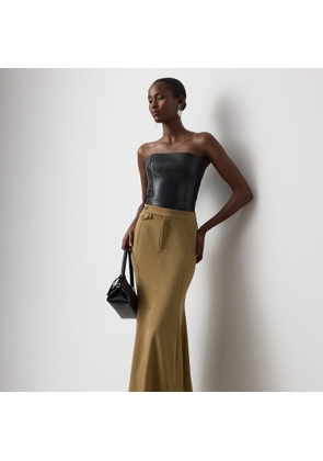 Teyanna Wool Trench Skirt