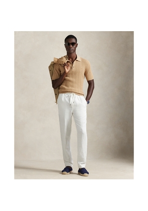 Lateef Slim Tapered Fit Linen Trouser