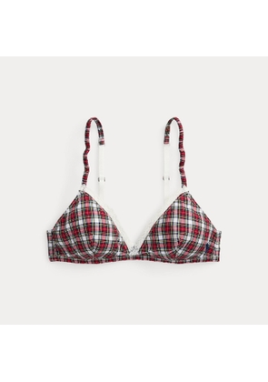 Plaid Triangle Bralette