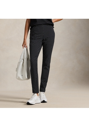 Polka Dot Stretch Twill Trousers