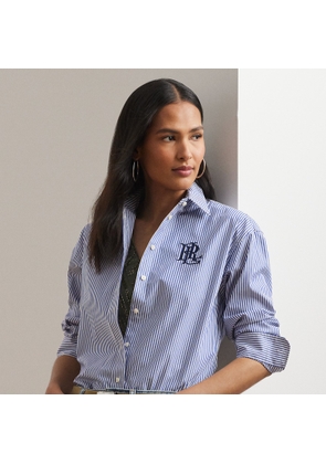 Relaxed Fit Striped Stretch Cotton Shirt