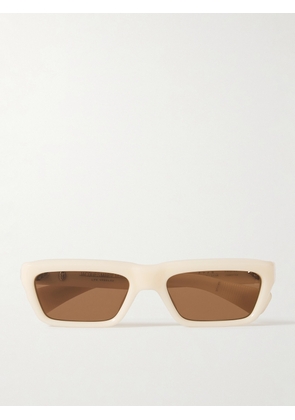 Jacques Marie Mage - Rush Rectangular-Frame Acetate Sunglasses - Men - White