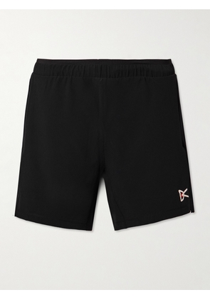DISTRICT VISION - 7" Straight-Leg Logo-Print Aloe Stretch-Jersey Shorts - Men - Black - S