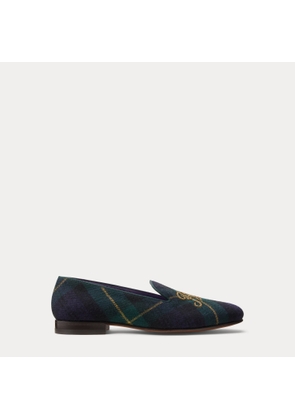 Alonzo Plaid Wool-Blend Slipper