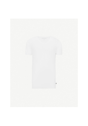 Mens Derek Rose V-Neck Modal T-Shirt