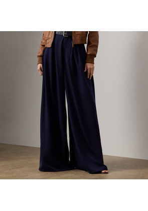 Greer Wool Gabardine Pleated Trouser