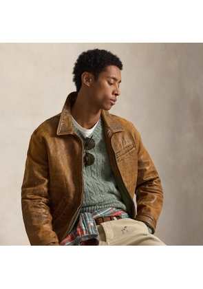 Leather Newsboy Jacket