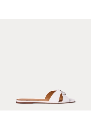 Pebbled Leather O-Ring Sandal