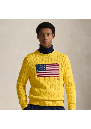 Cable-Knit Iconic Flag Jumper