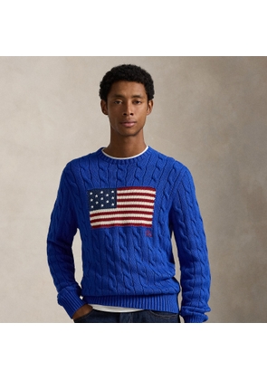 Cable-Knit Iconic Flag Jumper